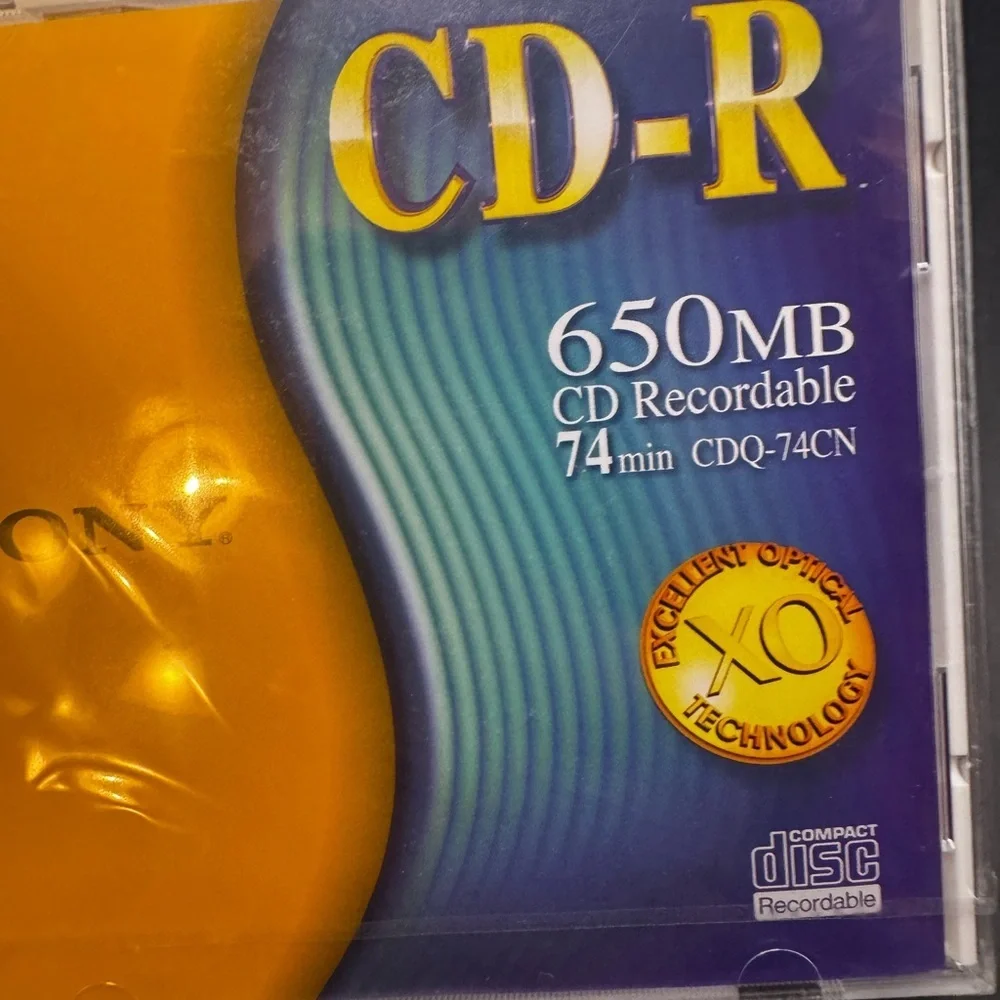 Sony CD-R Recorder Media CDQ-74CN 650MB 74min with Jewel Case Three Pack NIP